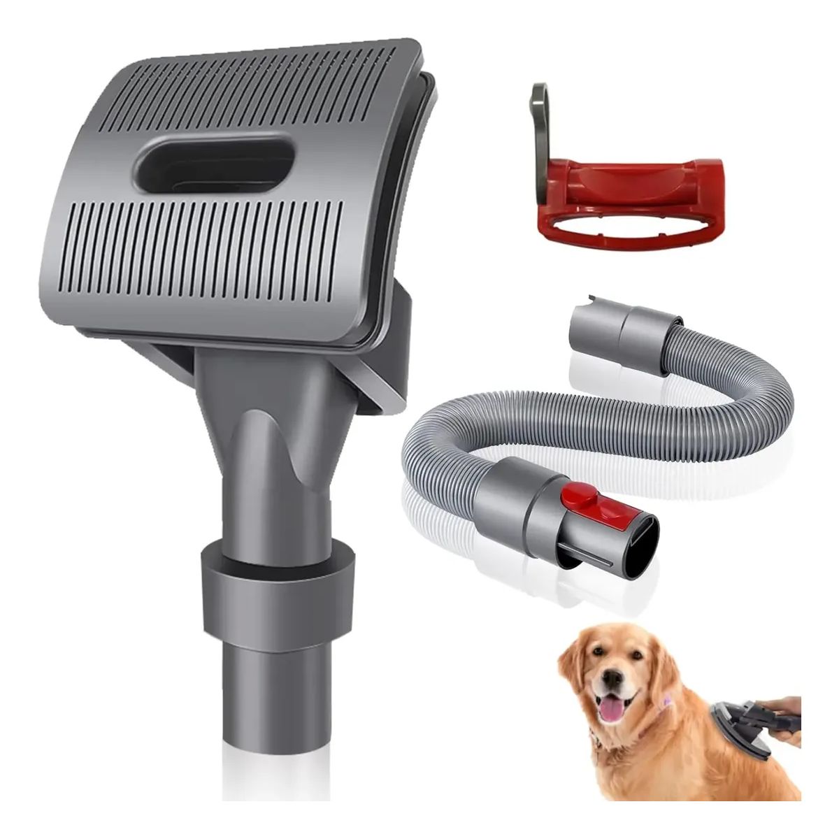 HOOPET - Kit Cepillo Mascotas Para Conectar Con Aspiradoras