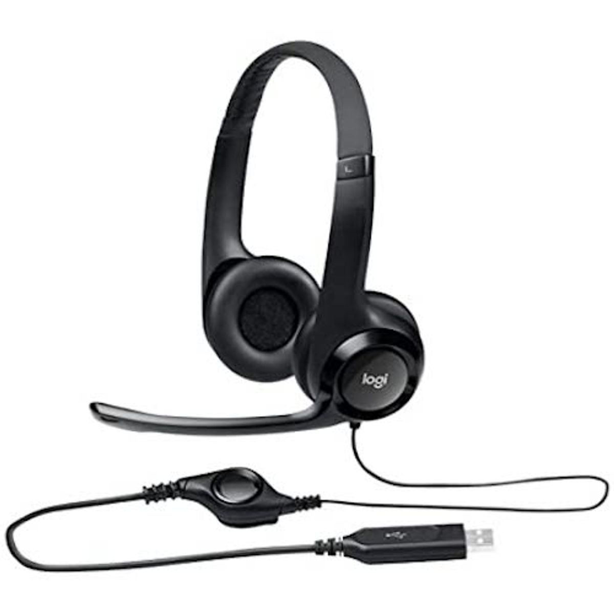 LOGITECH - Audifonos On-Ear - Logitech H390 - USB - Black 981-000014