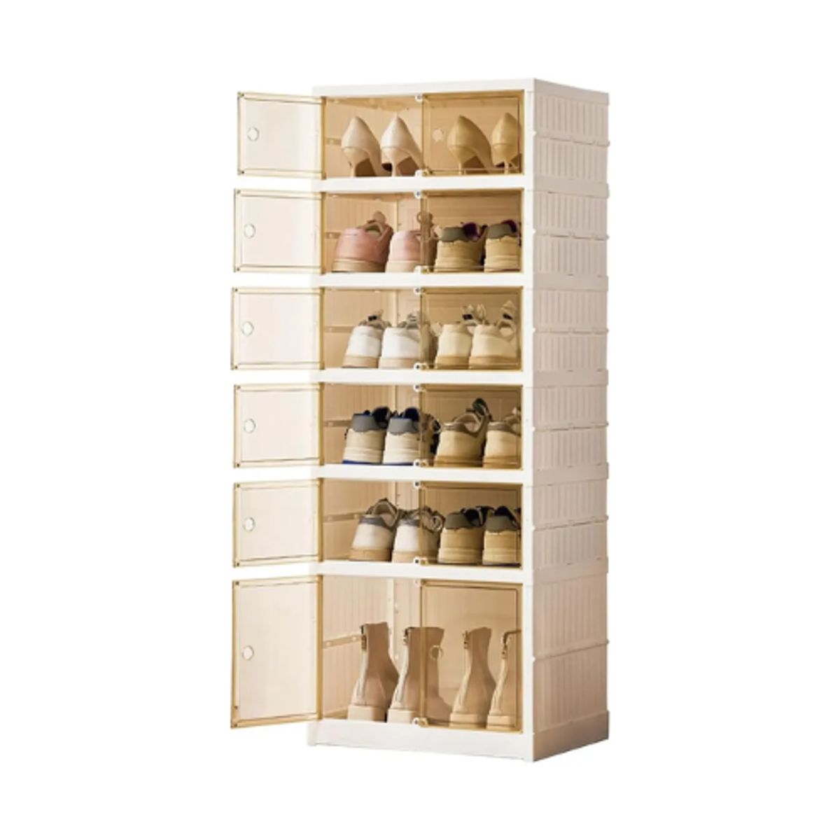 GENERICO - Zapatero Vertical Plegable Doble 12 Pares