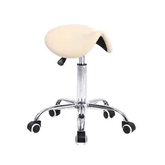 SDFIT - Piso Taburete De Masajes Ajustable Con Ruedas Crema - Bc004
