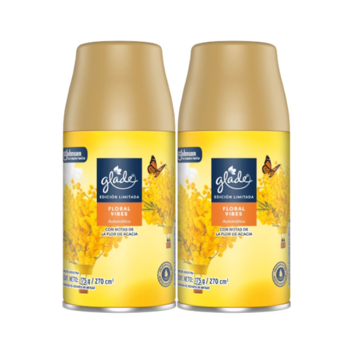 GLADE - Pack Repuesto Desodorante Automático Glade Floral Vibes 270 ml