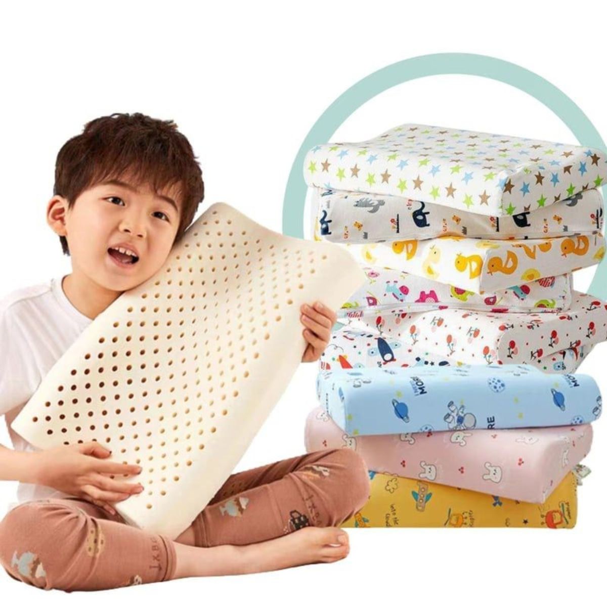 GENERICO - Almohada Memory Foam Ortopédica Cervical Para Niños