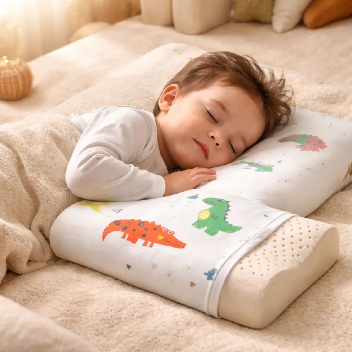 GENERICO - Almohada Memory Foam Ortopédica Cervical Para Niños