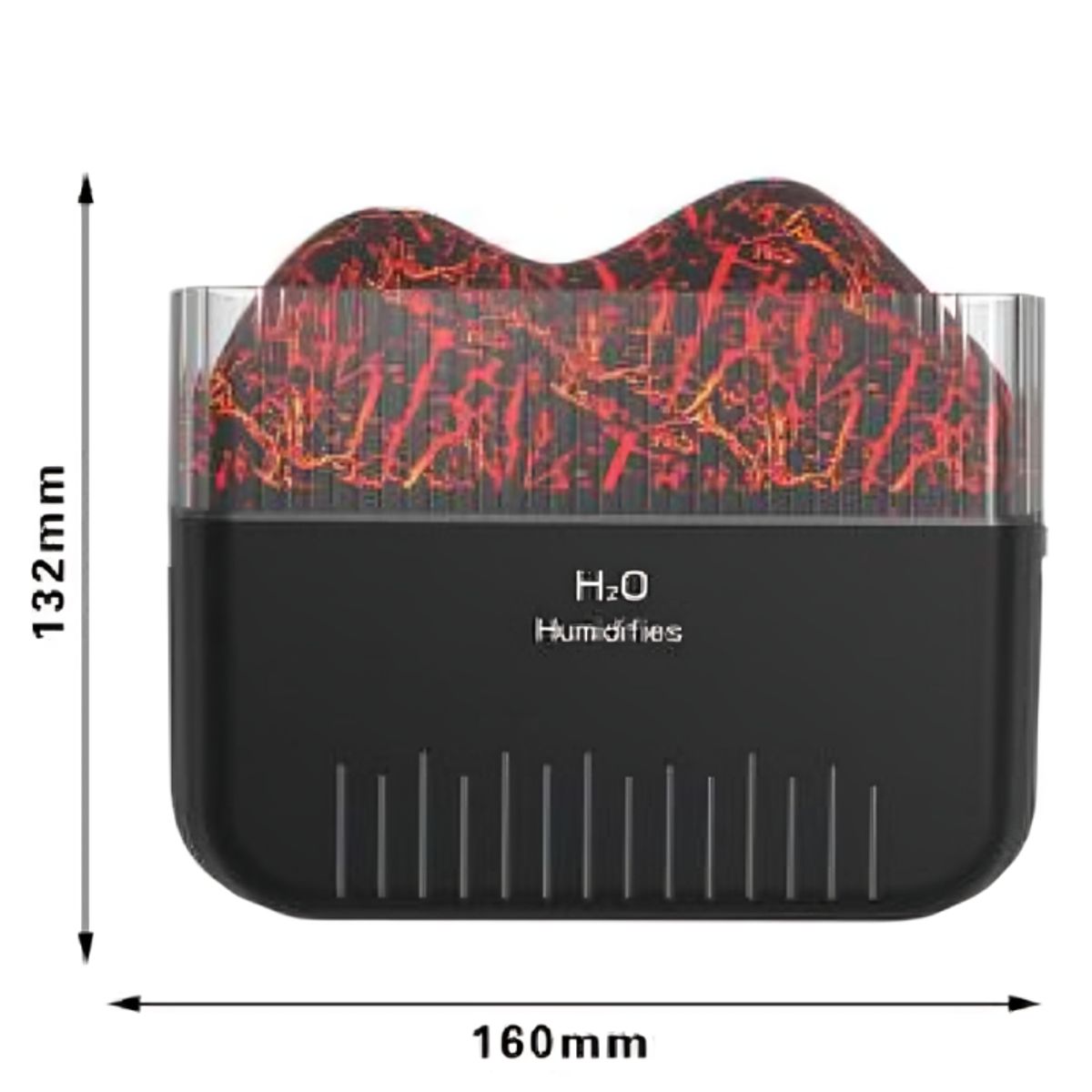 GENERICO - Humidificador portátil doble tipo volcán