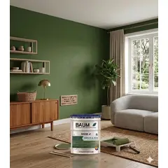 BAUM - Esmalte Al Agua verde muzgo Aquatech - Secado Rápido