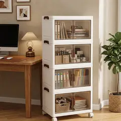 GENERICO - Organizador Modular Apilable 4 Niveles Madera