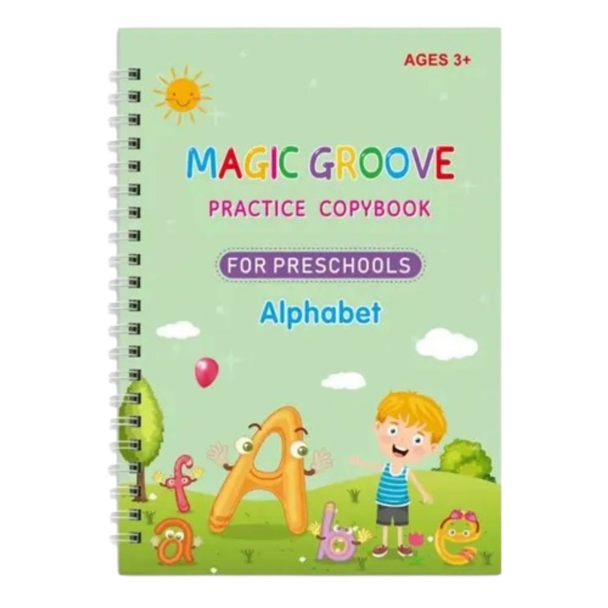GENERICO - Set 4 Cuadernos Mágicos Caligrafía Aprendizaje Reutilizable