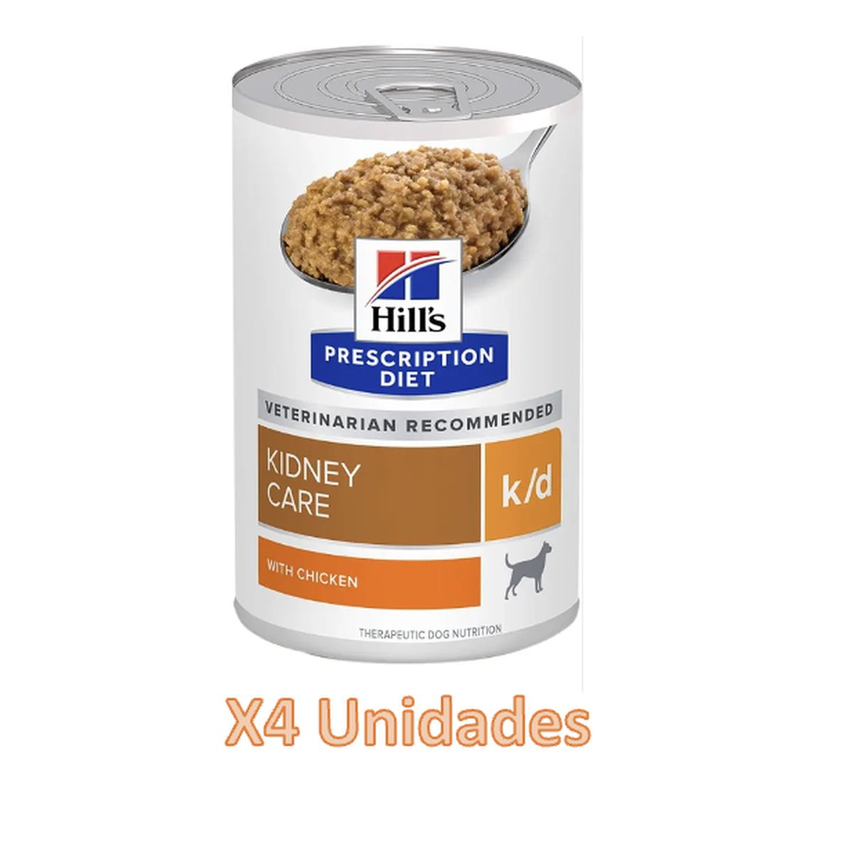 HILLS - 4X Hills Kidney Care K/D Con Pollo Para Perro 370 g