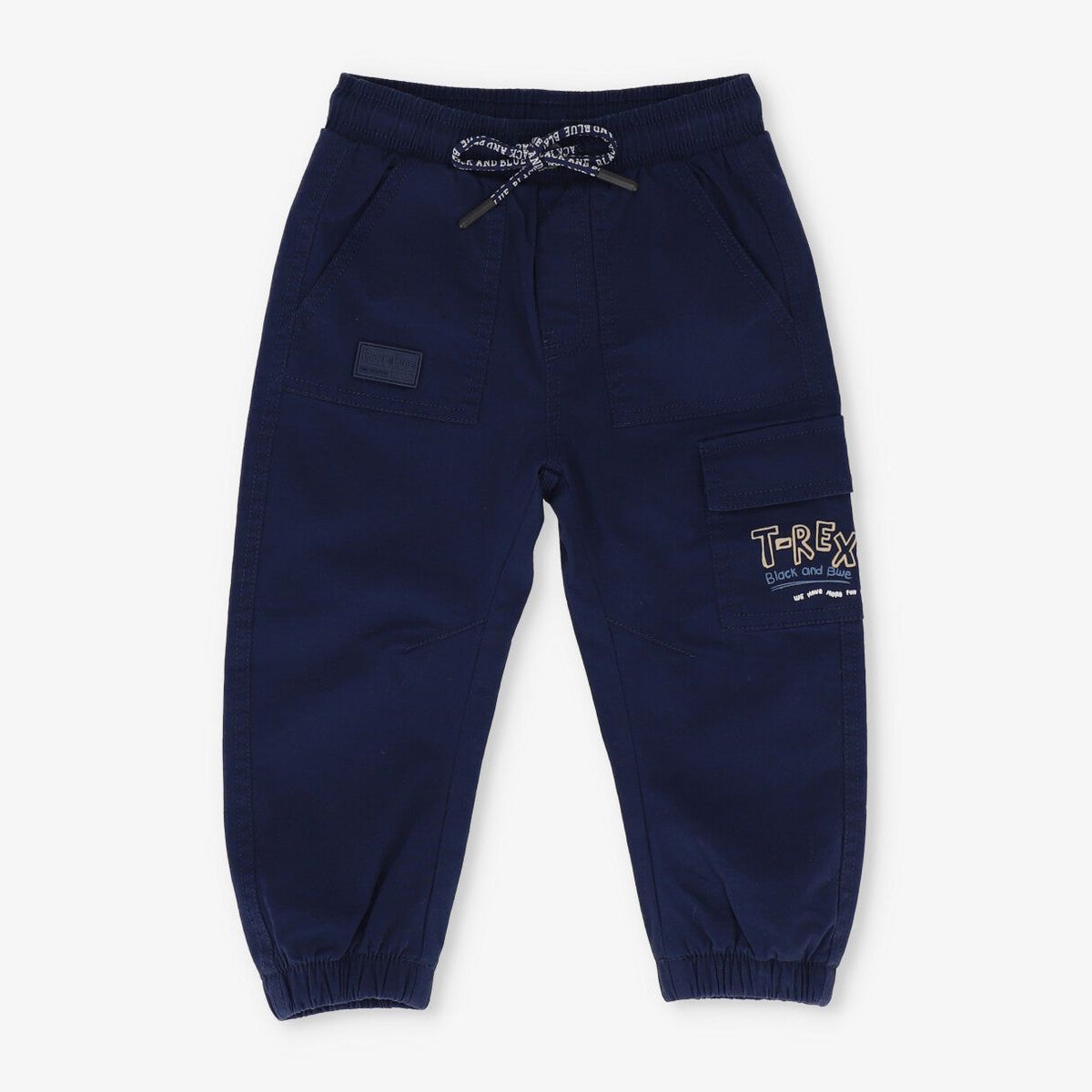 BLACK AND BLUE - Pantalón bebé jogger azul marino Black and blue