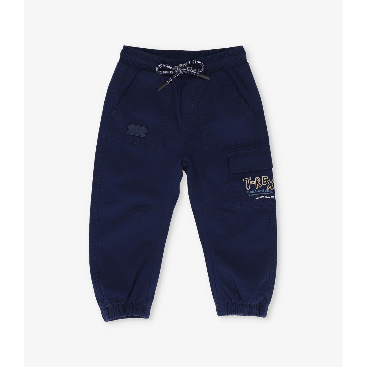 BLACK AND BLUE - Pantalón bebé jogger azul marino Black and blue