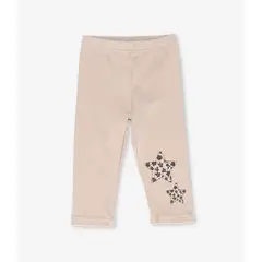 LIMONADA - Calza bebé con estrella animal print beige