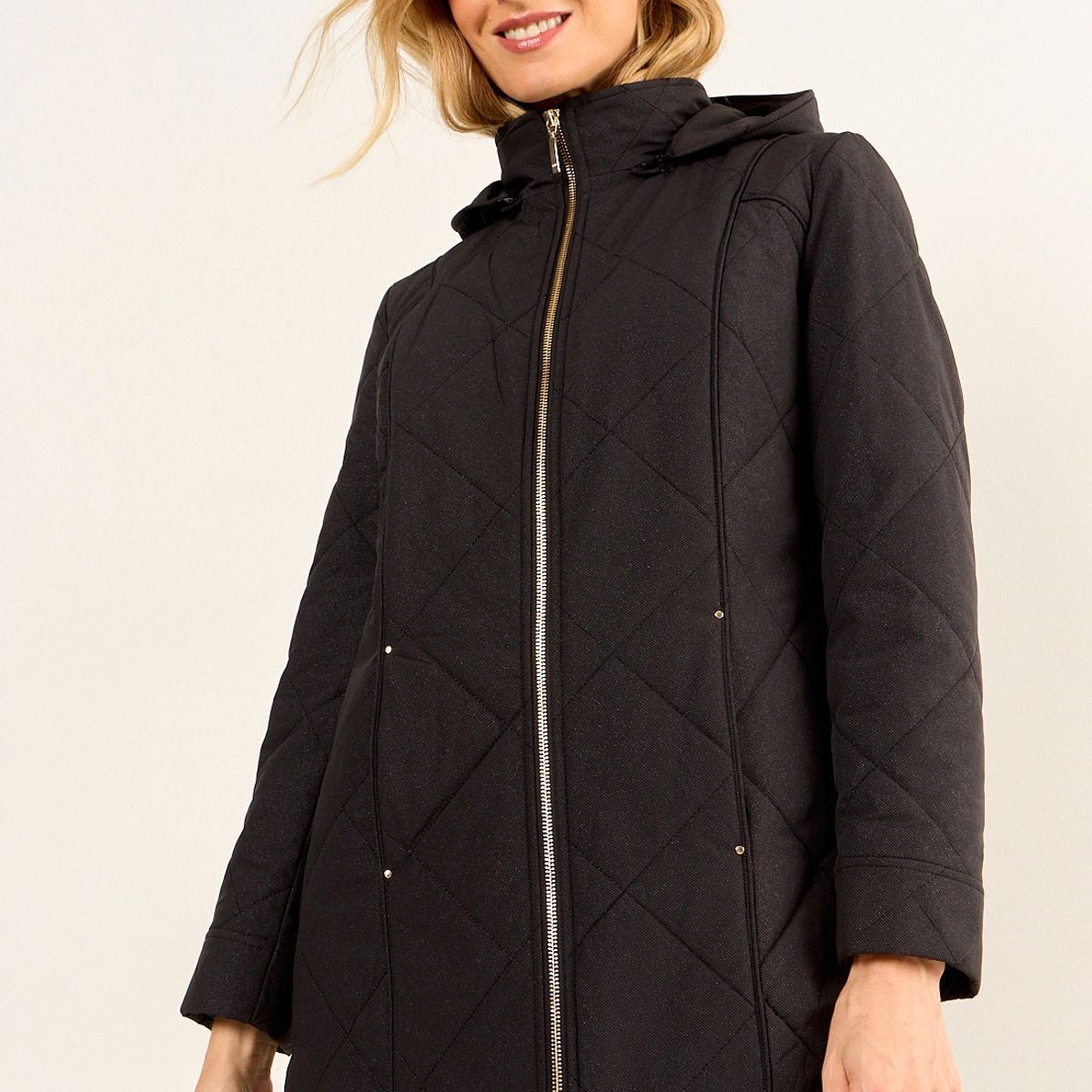 MA GRIFFE - Parka Lisa Mujer Negro Magriffe