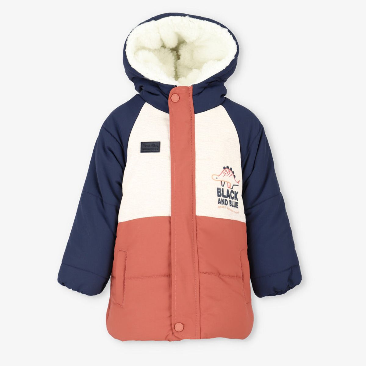 BLACK AND BLUE - Parka bebé repelente al agua azul marino Black and blue