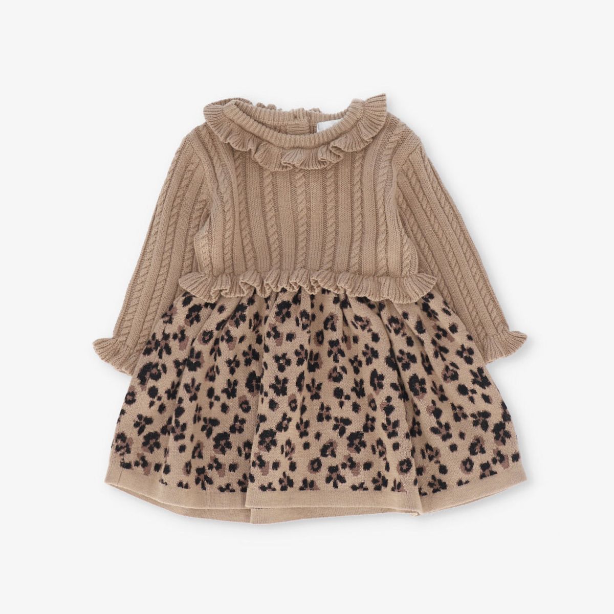 LIMONADA - Vestido bebé animal print beige Limonada