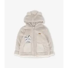 LIMONADA - Chaqueta bebé de chiporro con gatito arena
