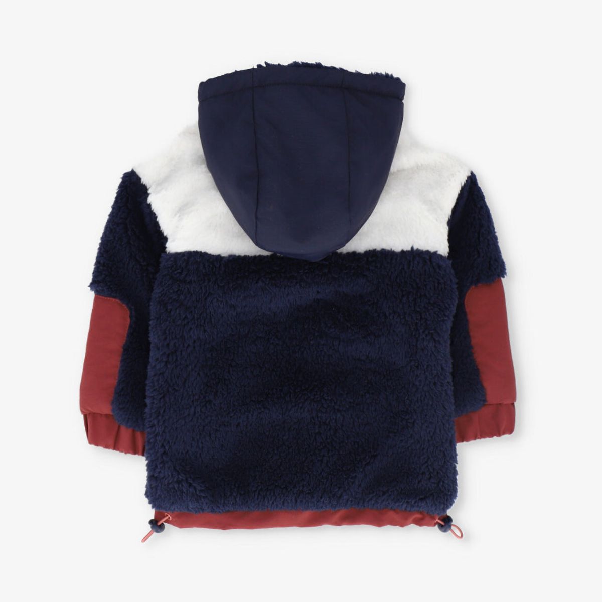 BLACK AND BLUE - Chaqueta niño sherpa azul Black and blue