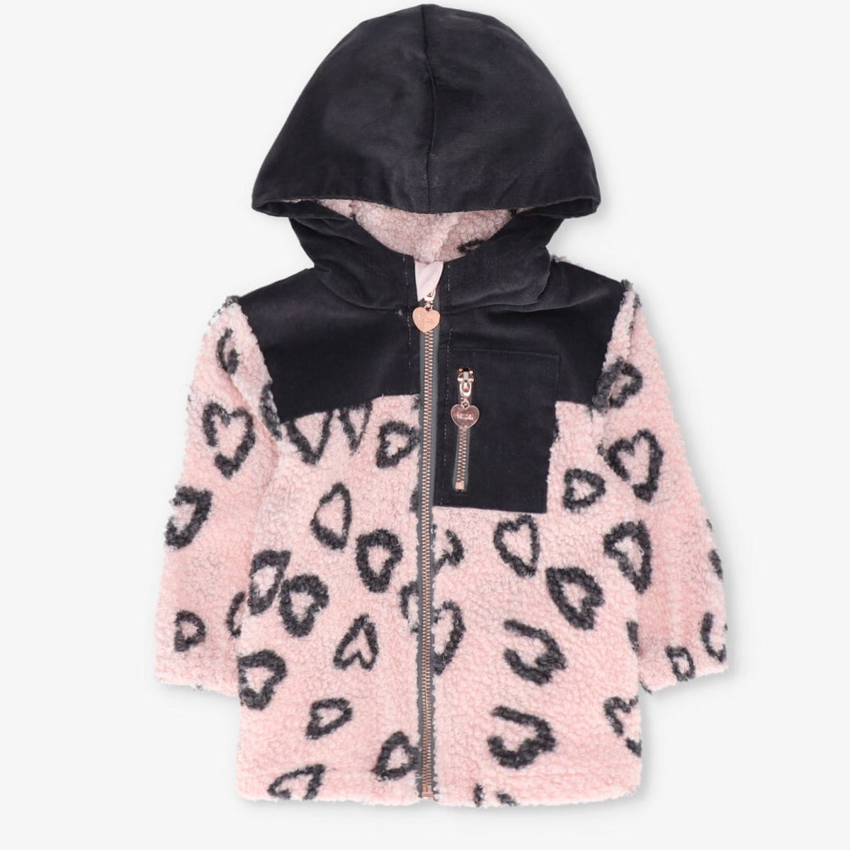 4KIDS - Polerón niña corazones rosado 4 Kids