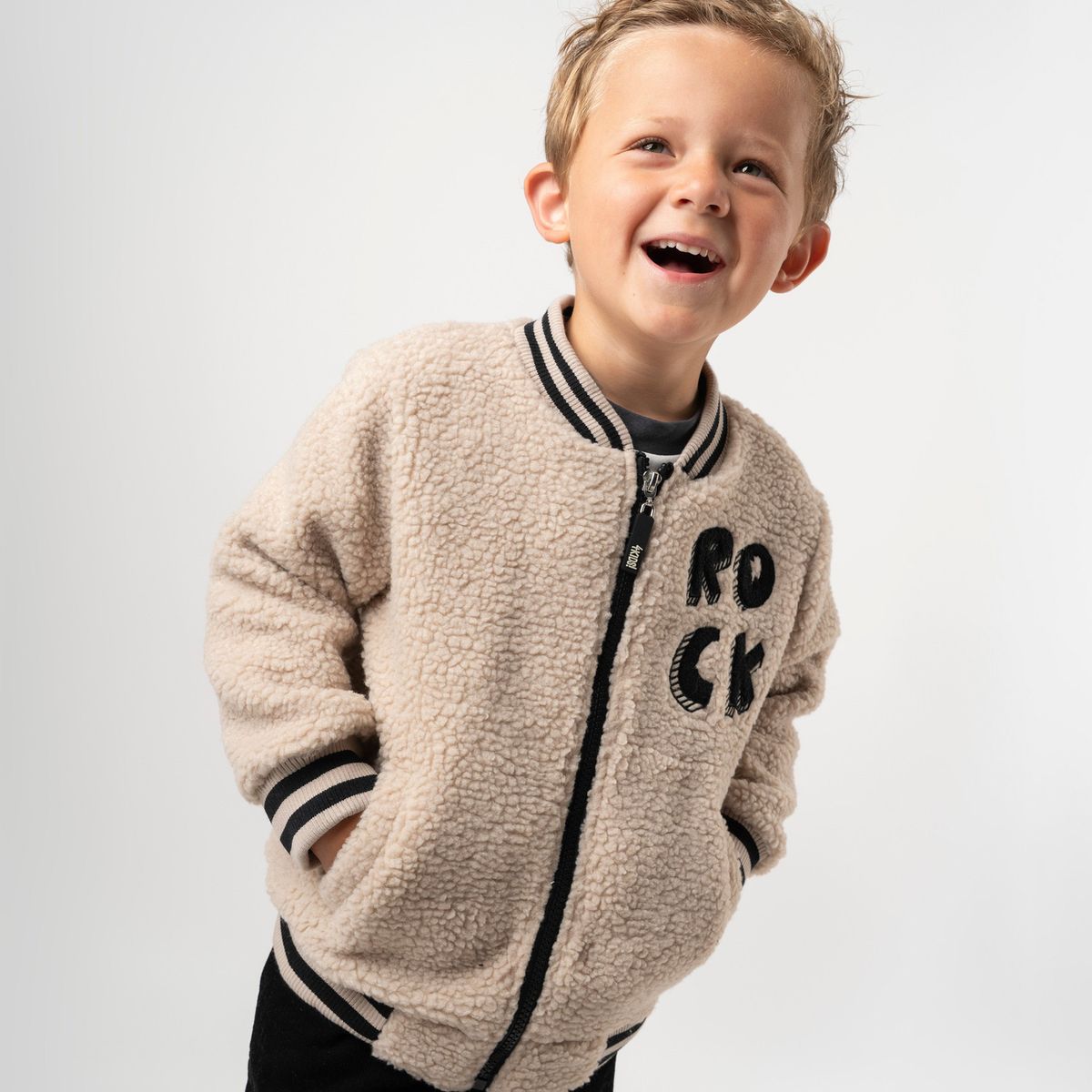 4KIDS - Chaqueta bebé bomber beige 4 Kids