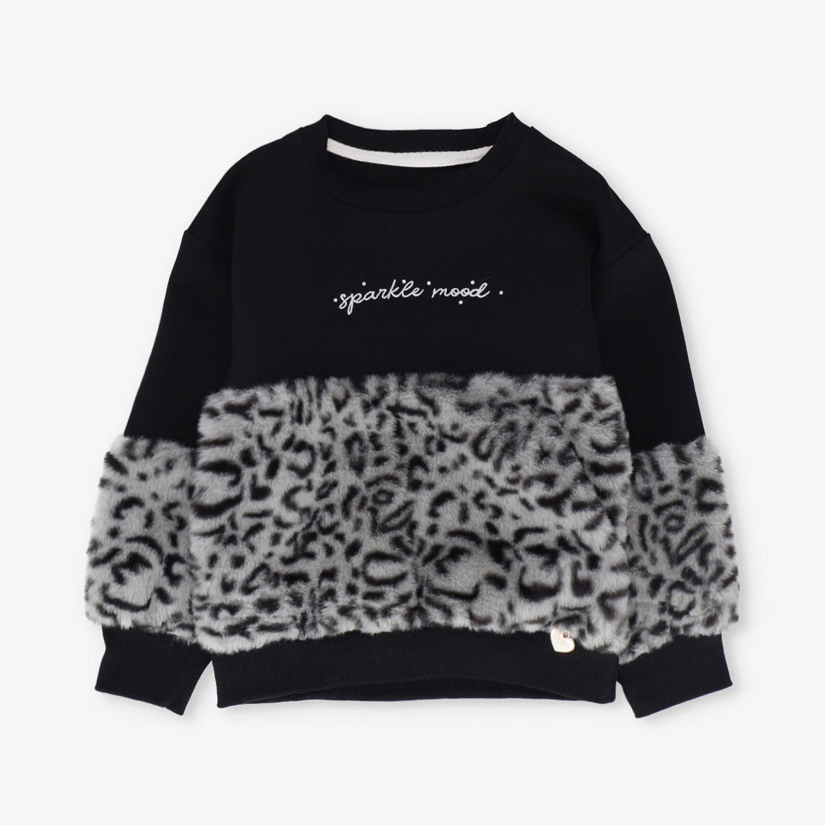 4KIDS - Polerón niña sparkle mood negro 4 Kids