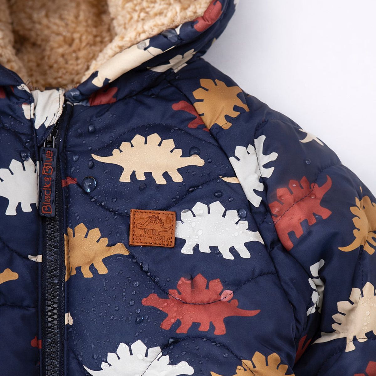 BLACK AND BLUE - Parka bebé repelente al agua azul Black and blue