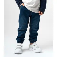 BLACK AND BLUE - Jeans niño jogger denim azul