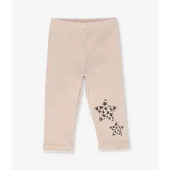 LIMONADA - Calza niña con estrella animal print beige