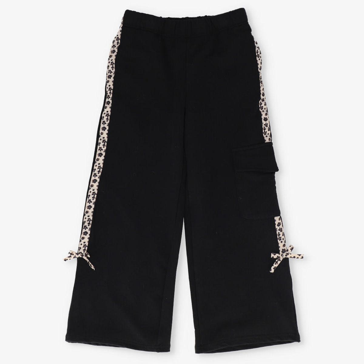 LIMONADA - Pantalón buzo niña cargo negro Limonada