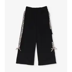 LIMONADA - Pantalón buzo niña cargo negro