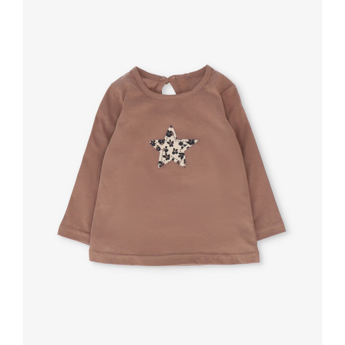 LIMONADA - Polera manga larga bebé con estrella camel Limonada