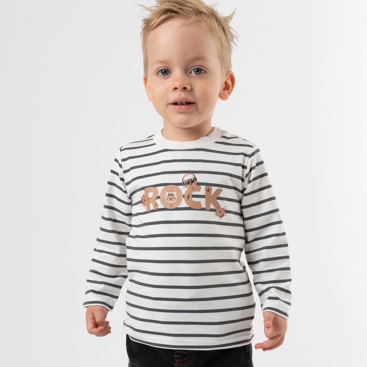 4KIDS - Polera manga larga bebé rock marengo 4 Kids