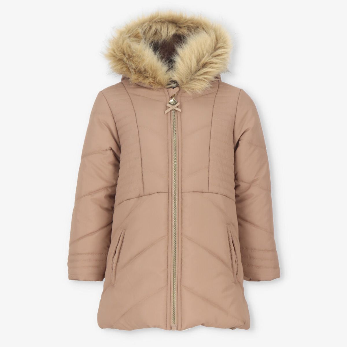 LIMONADA - Parka niña engomada camel Limonada