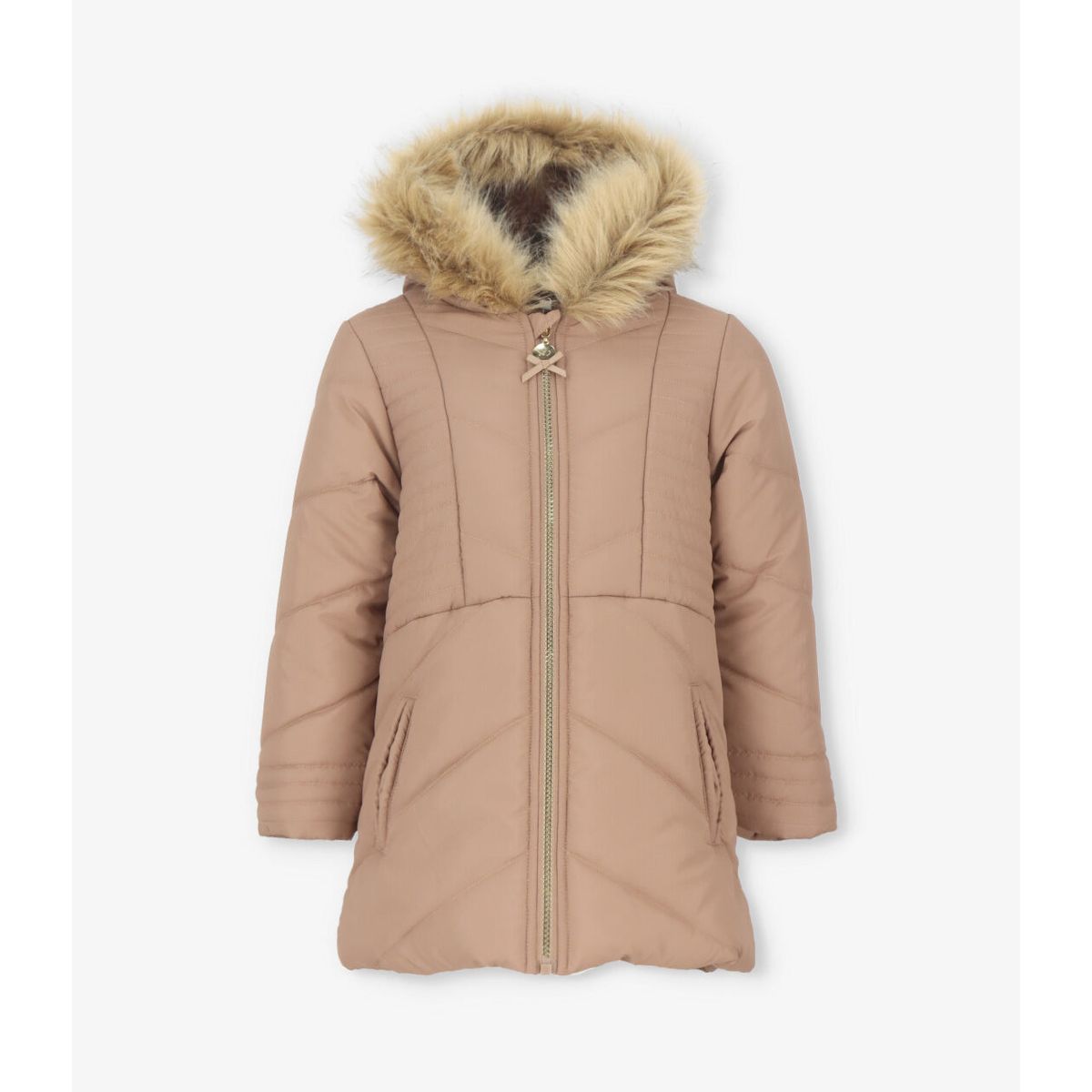 LIMONADA - Parka niña engomada camel Limonada