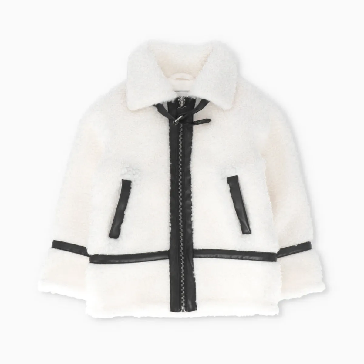 4KIDS - Chaqueta niña aviadora crudo 4 Kids