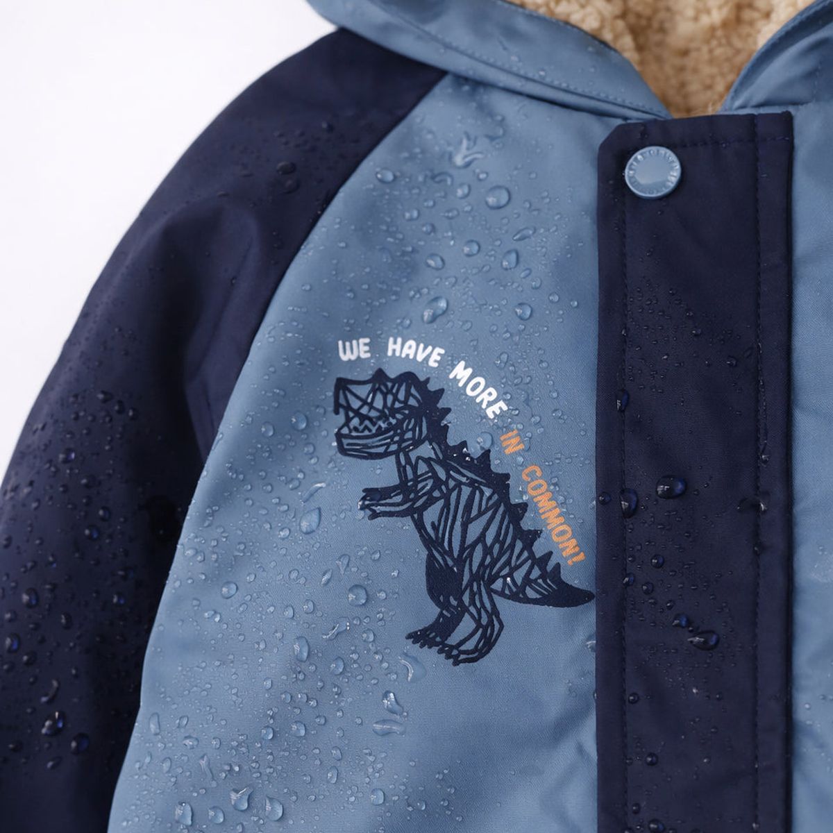 BLACK AND BLUE - Chaqueta bebé engomada azul marino Black and blue