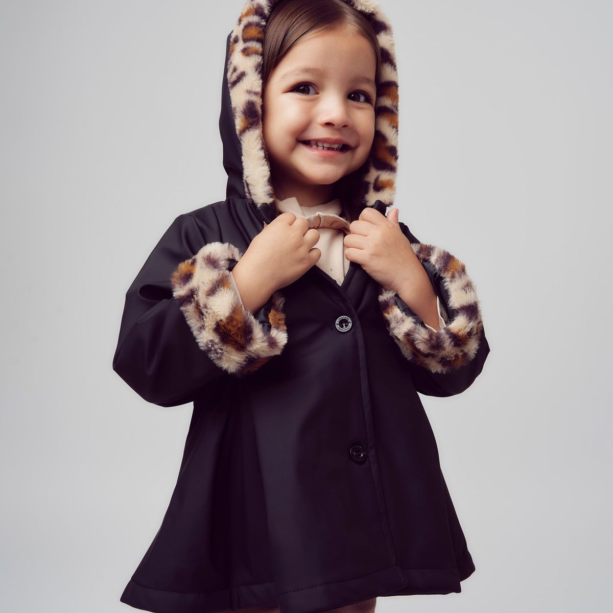 LIMONADA - Chaqueta bebé animal print negro Limonada
