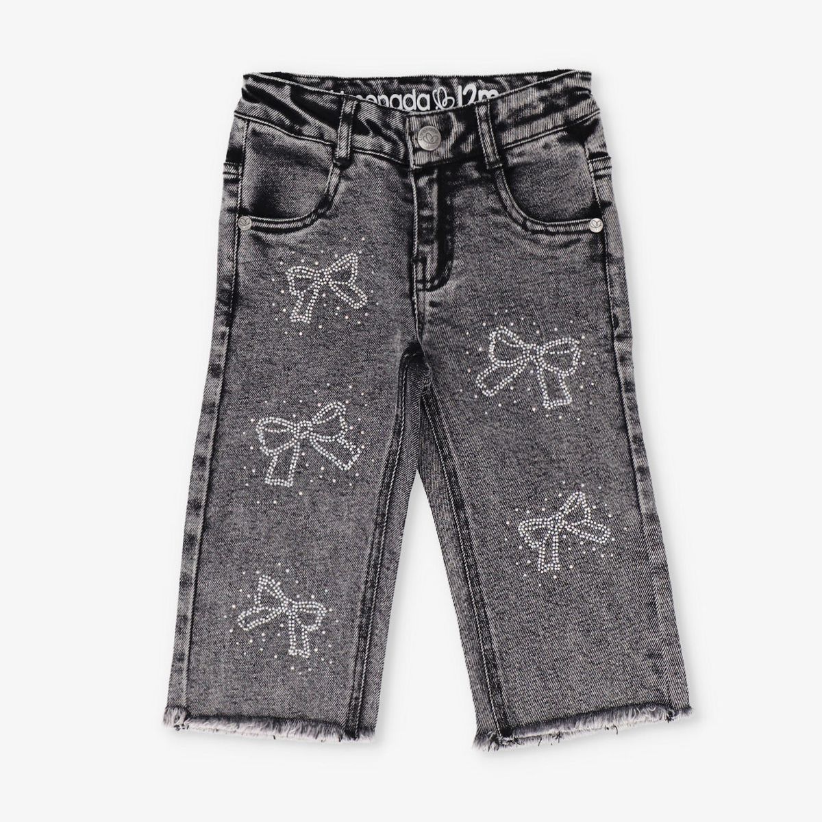 LIMONADA - Jeans bebé con lazos negro Limonada