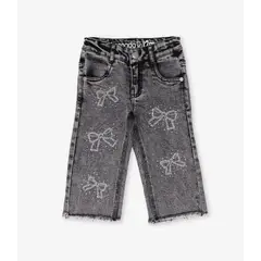 LIMONADA - Jeans bebé con lazos negro