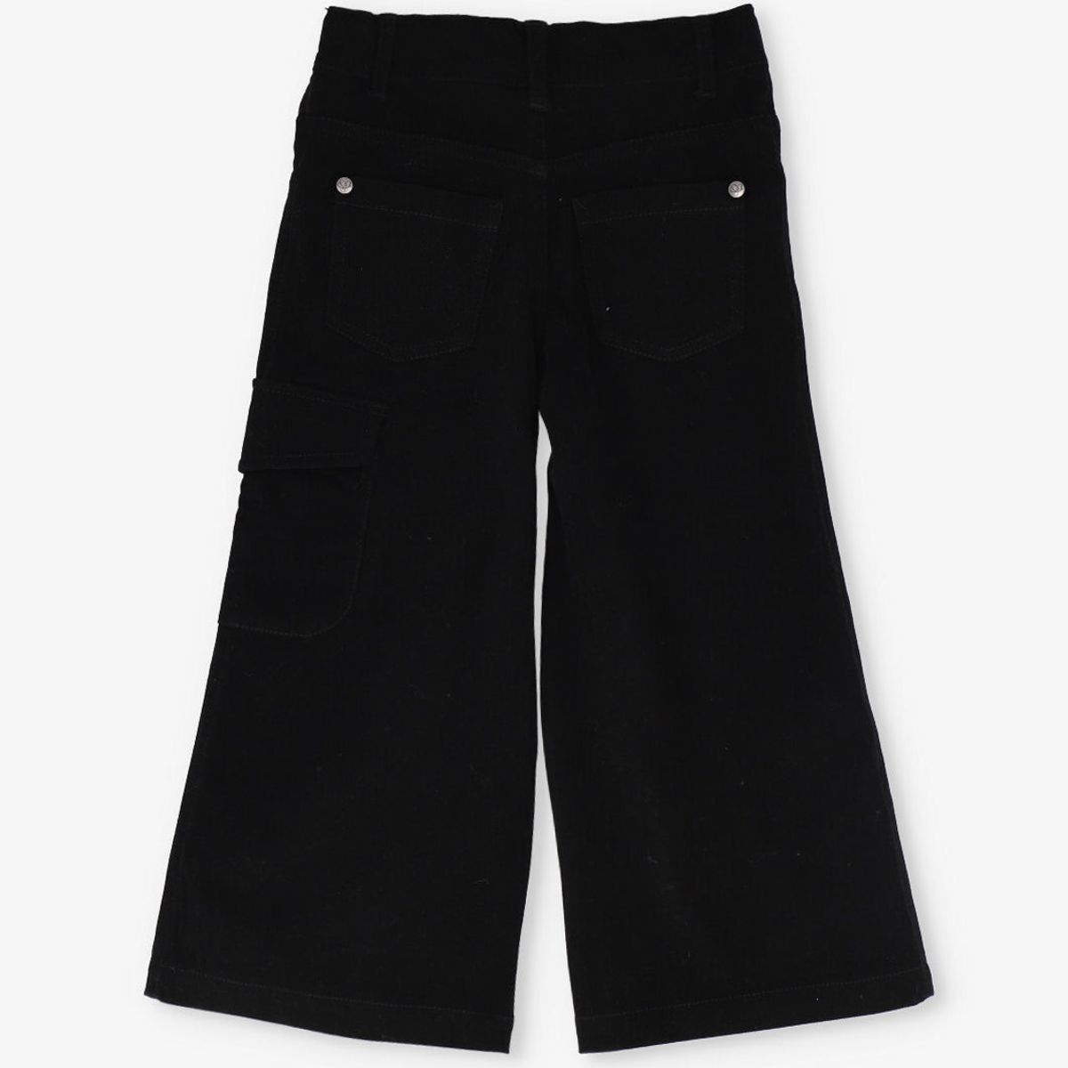 LIMONADA - Pantalón niña de cotelé con brillos negro Limonada