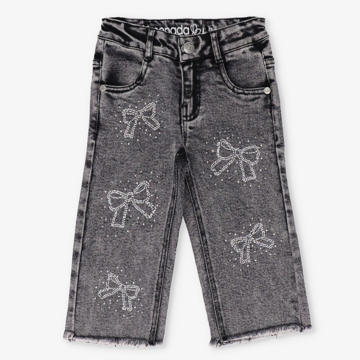 LIMONADA - Jeans niña con lazos negro Limonada