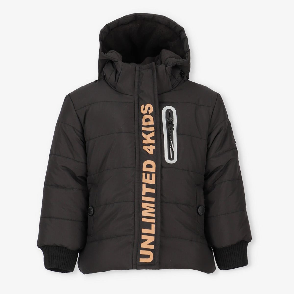 4KIDS - Parka bebé repelente al agua negro 4 Kids