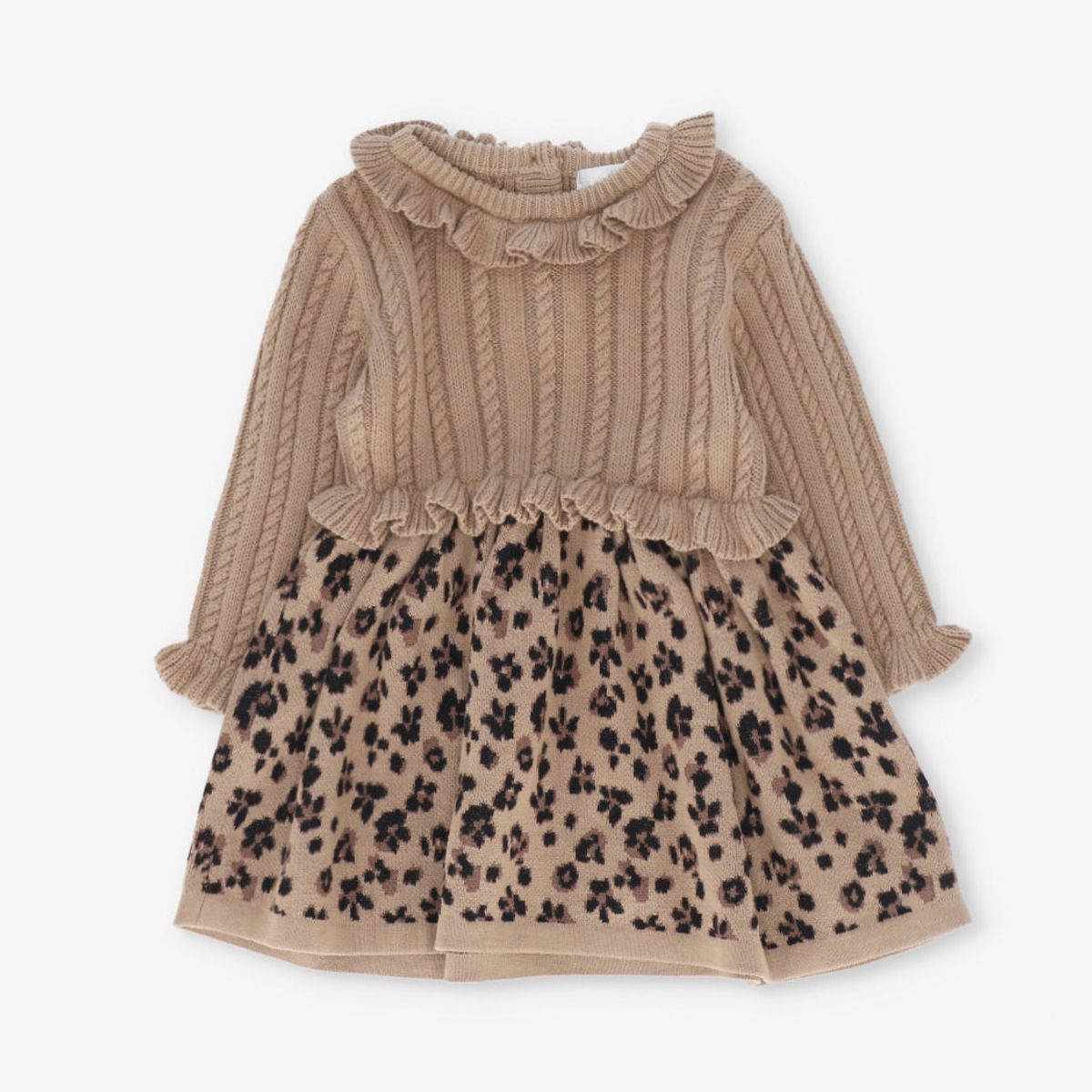 LIMONADA - Vestido niña animal print beige Limonada