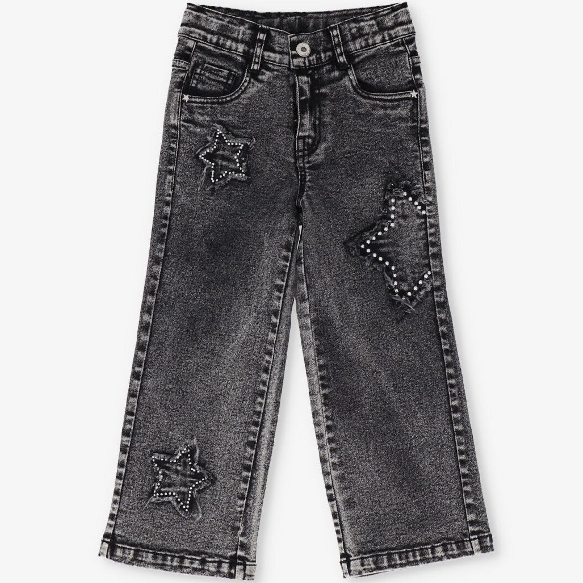 4KIDS - Jeans niña estrellas denim gris 4 Kids