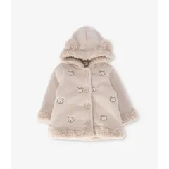 LIMONADA - Chaqueta recién nacida con gatos beige