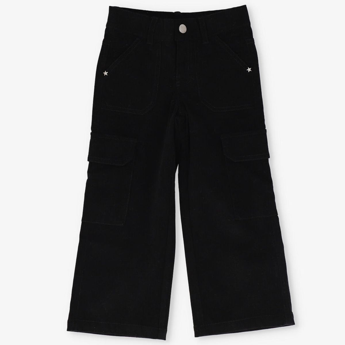 4KIDS - Pantalón niña cargo negro 4 Kids