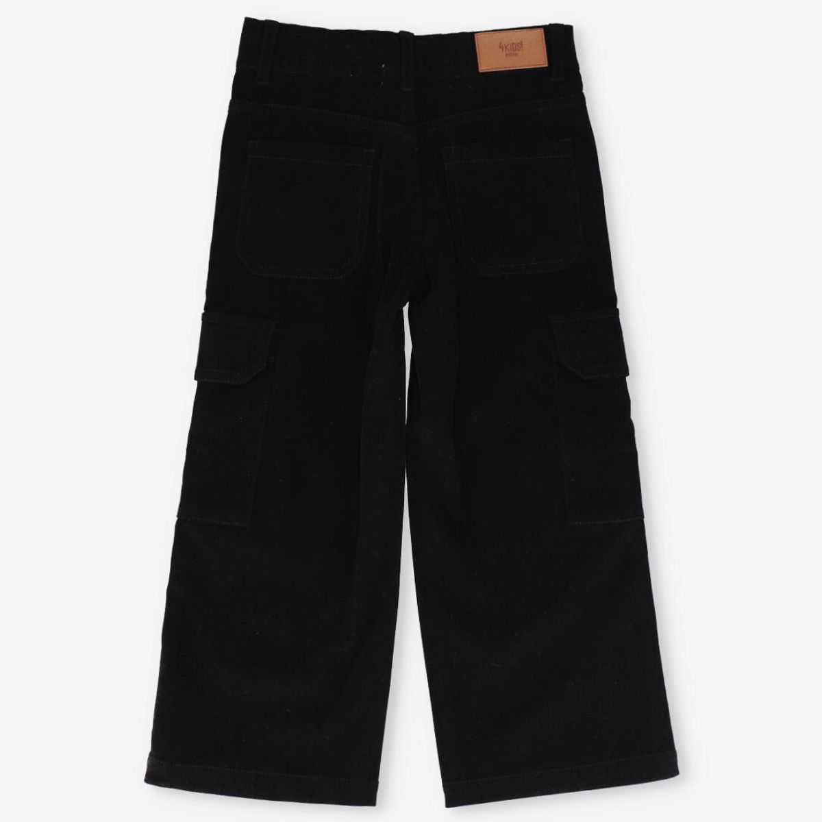 4KIDS - Pantalón niña cargo negro 4 Kids
