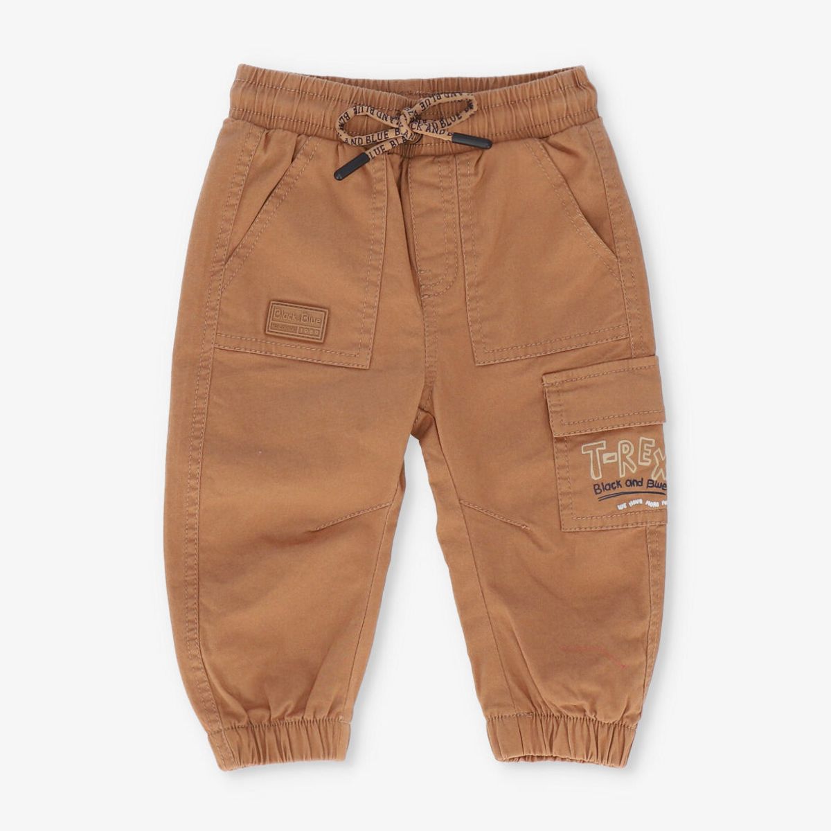 BLACK AND BLUE - Pantalón bebé jogger camel Black and blue