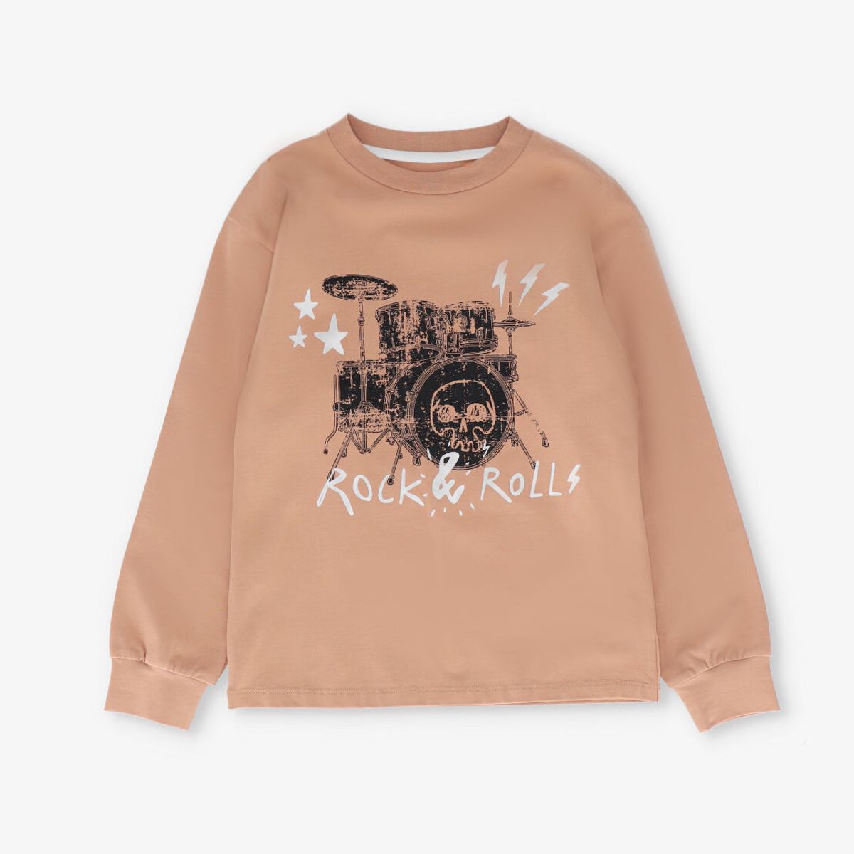 4KIDS - Polera manga larga niño rock & roll camel 4 Kids