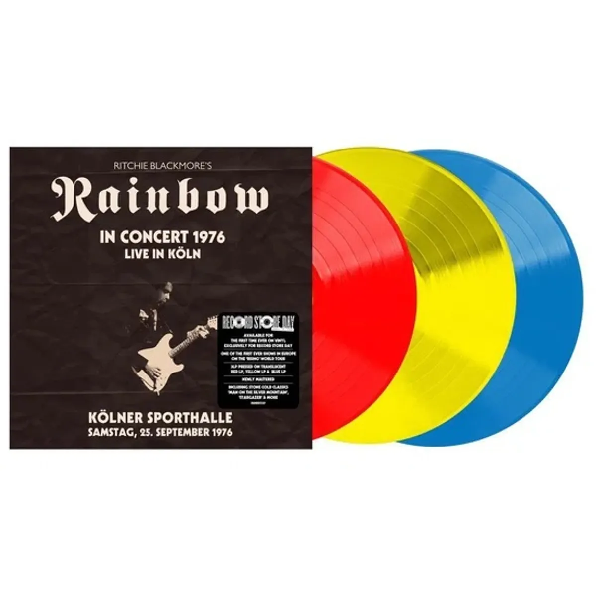 GENERICO - Ritchie Blackmore’s Rainbow - In Concert 1976 Live In Köln - RSD - Vinilo Triple Red / Yellow / Blue