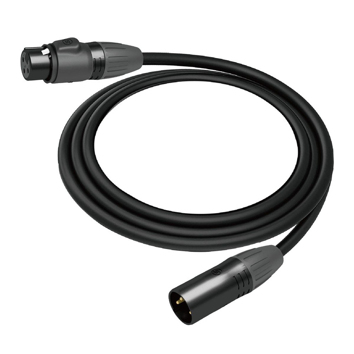 GENERICO - Cable Micrófono Profesional Seetronic XLR Hembra-Macho 2m CMC06