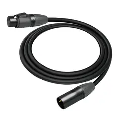 GENERICO - Cable Micrófono Profesional Seetronic XLR Hembra-Macho 2m CMC06